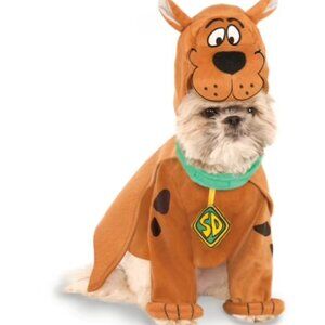 NWT SCOOBY DOO Dog HALLOWEEN COSTUME AND HEADPIECE EXTRA SMALL XS